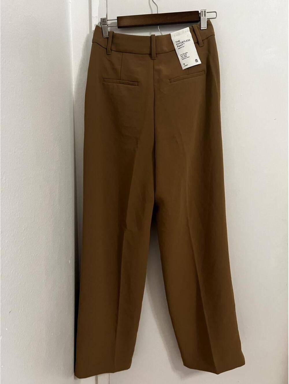 Aritzia The Effortless Pant - Crepette | Brown | Size 6 Short / High Rise - Picture 7 of 7